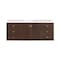 James Martin Vanities Amberly 60in Single Vanity, Mid-Century Walnut w/ 3 CM White Zeus Top 670-V60S-WLT-3WZ - alternate 2